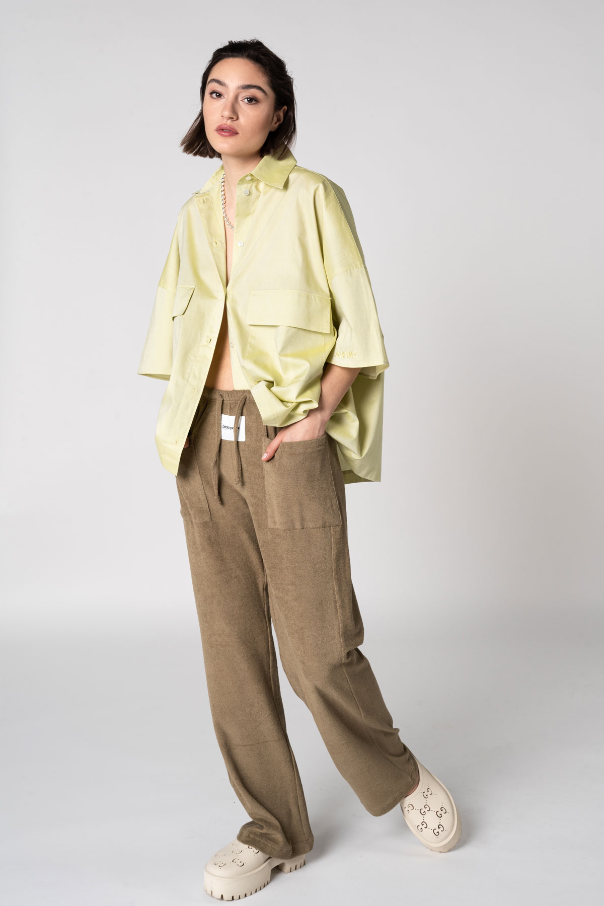 TERRY Pants Olive
