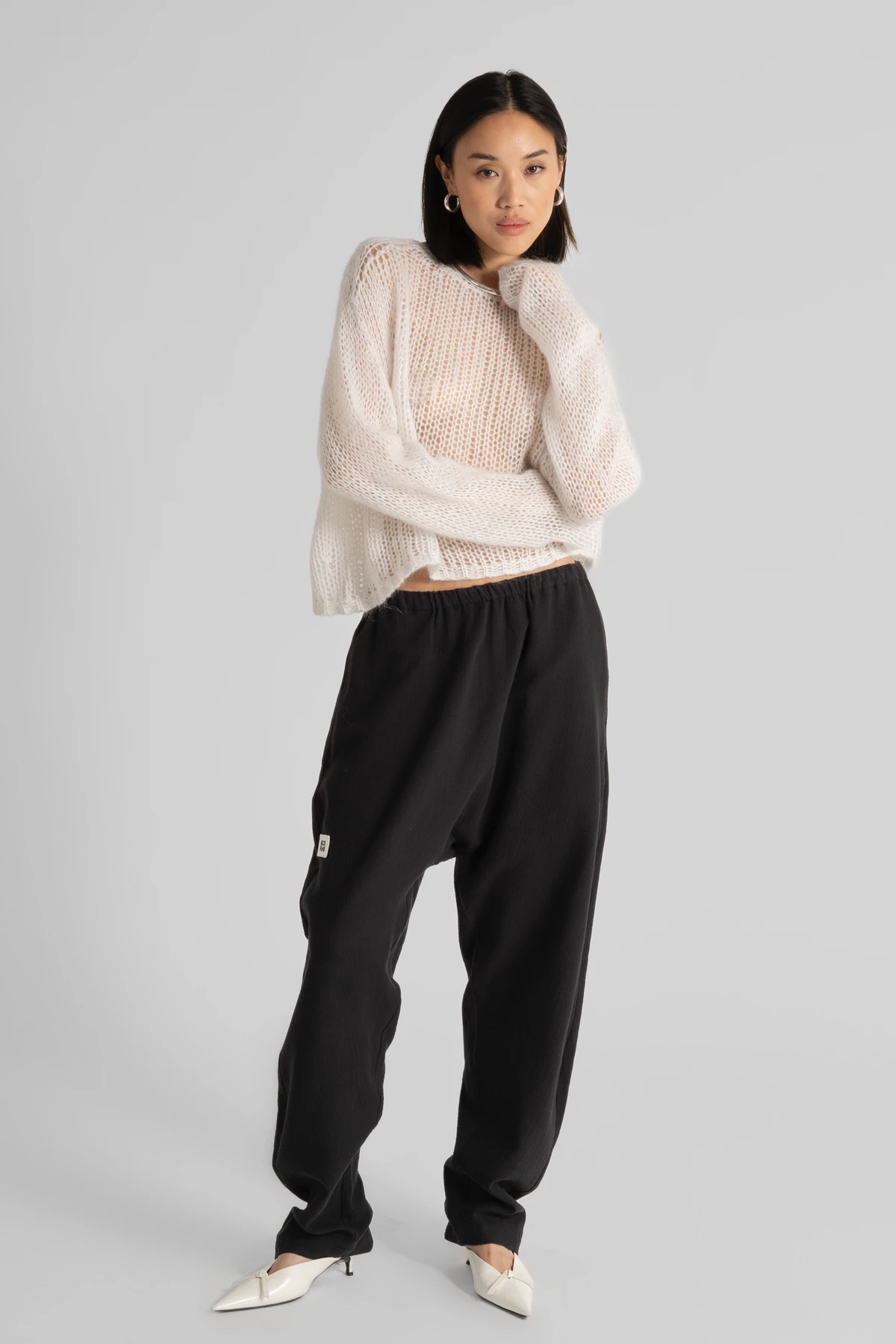 STEPHL Cropped Sweater Offwhite