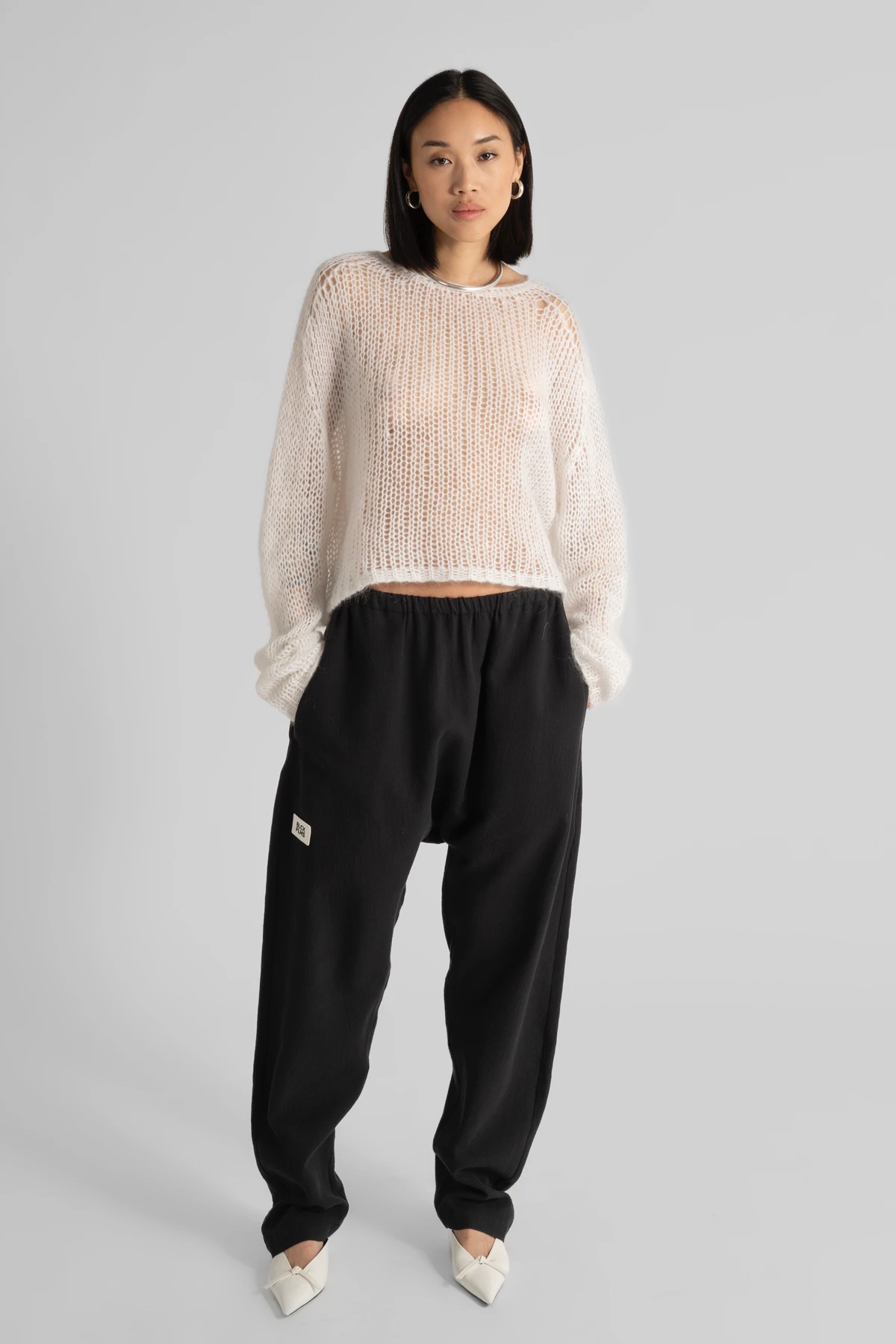 STEPHL Cropped Sweater Offwhite