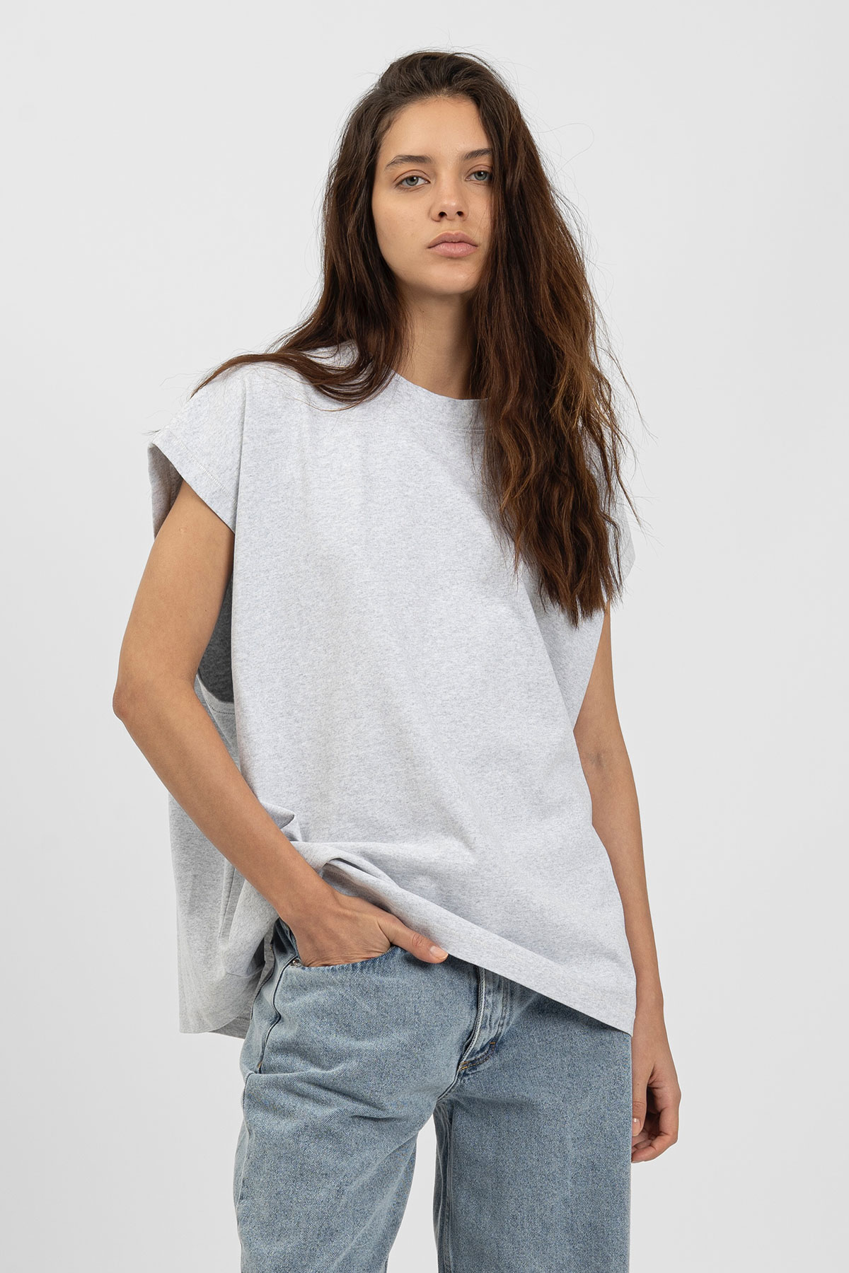 bp HEAVY 013 Sleeveless Tee Grey