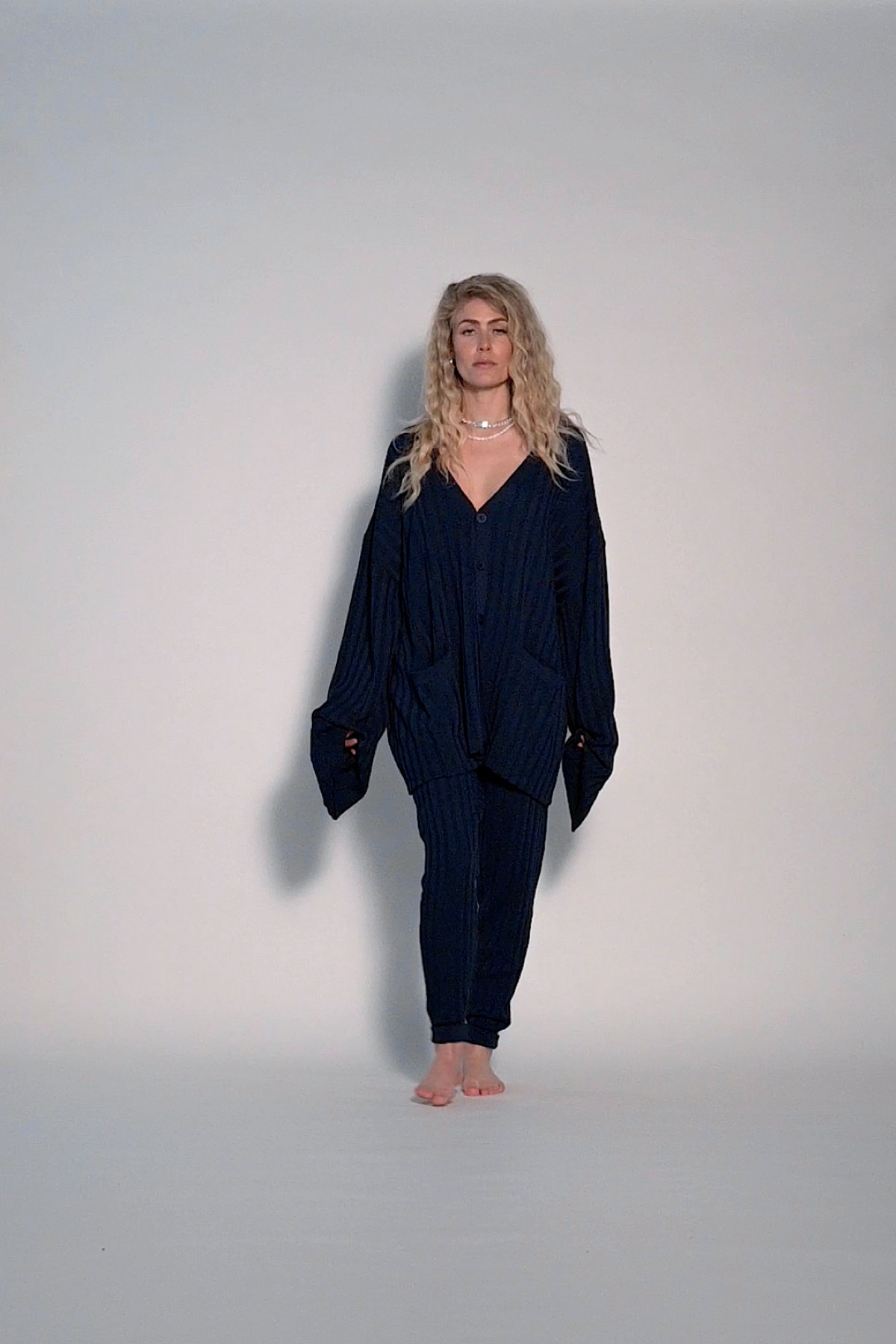 CARLY Cardigan Smoke Blue