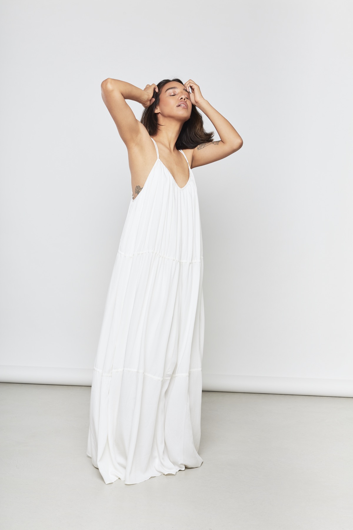 STRAP Dress Off White