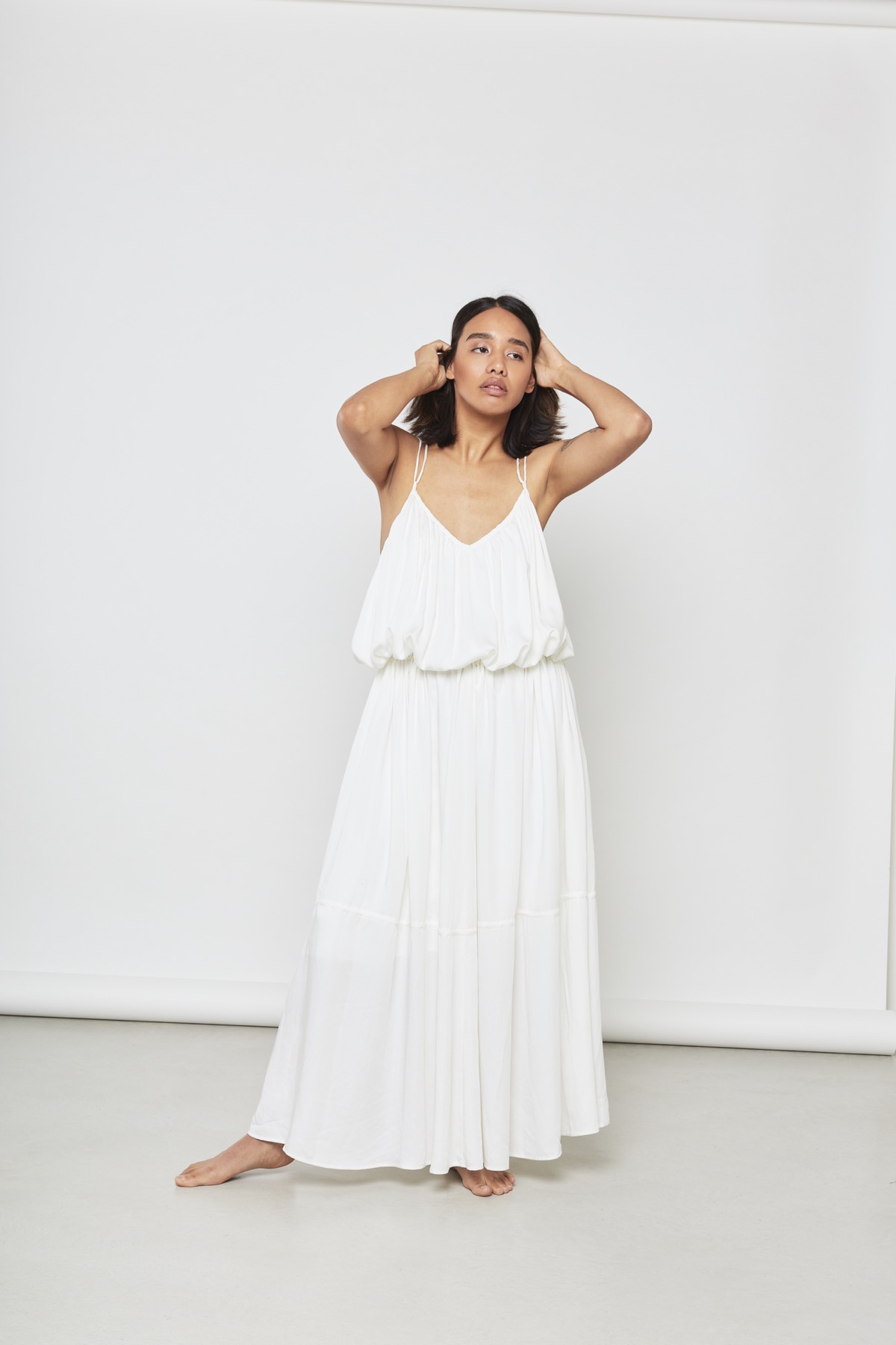 STRAP Dress Off White
