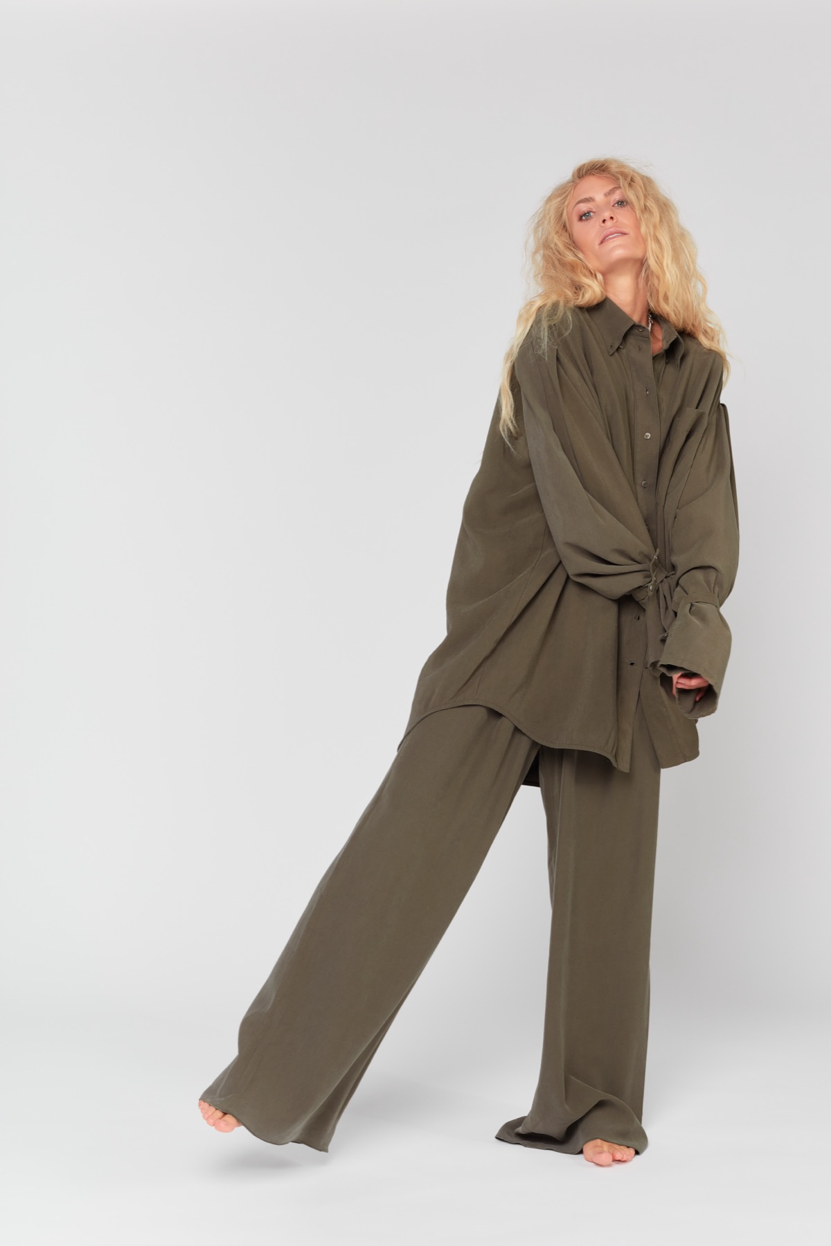 FELICIA Flares Khaki