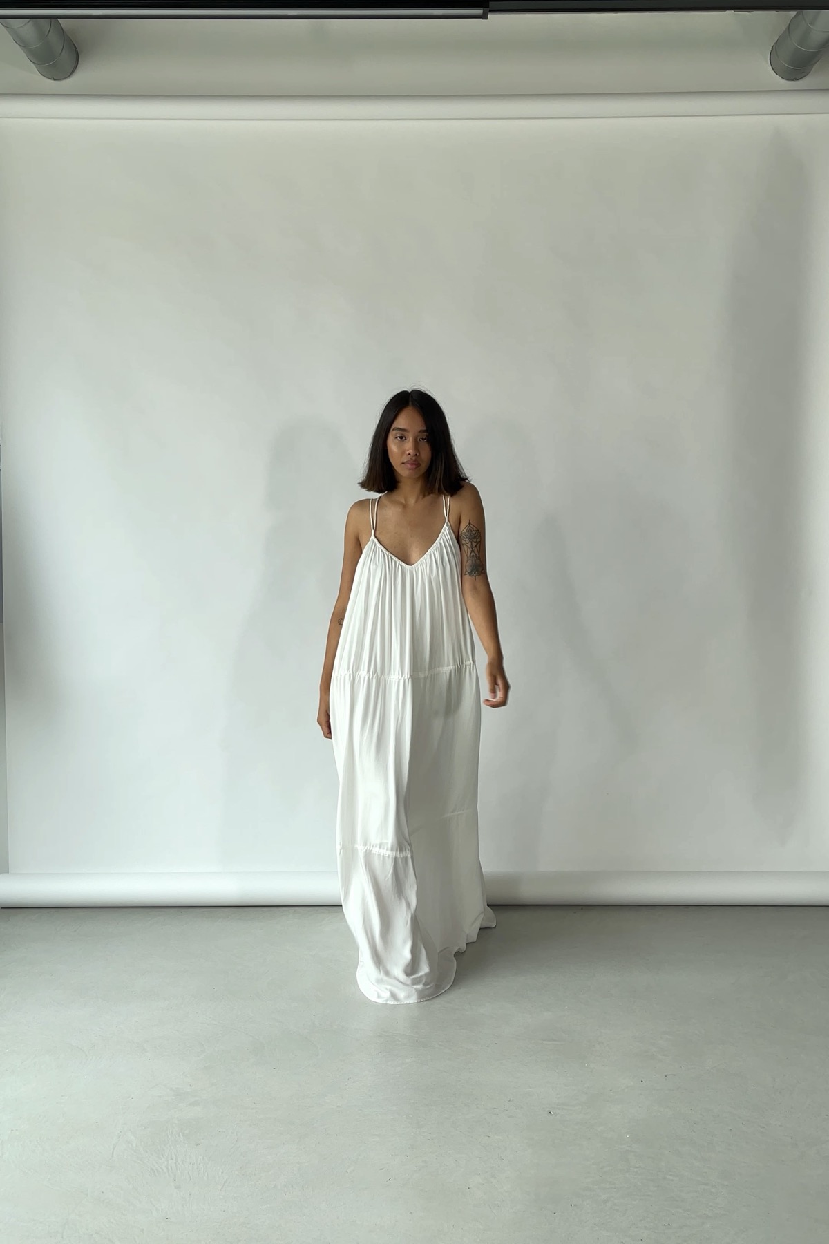 STRAP Dress Off White