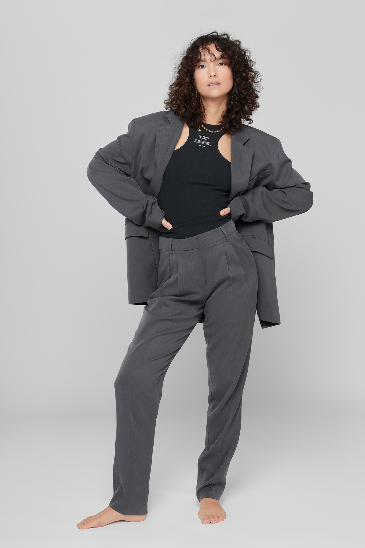 BARI Pants Anthracite