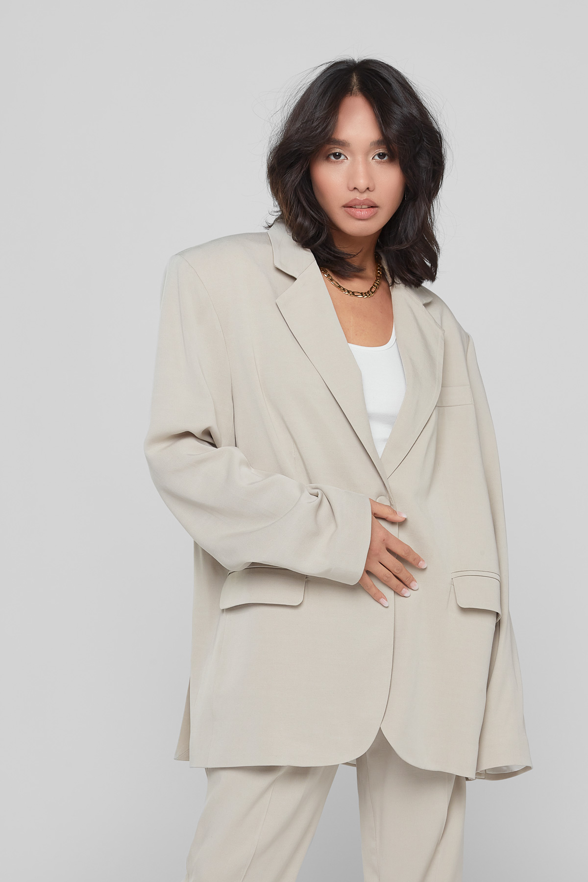 BARI Blazer Oatmeal