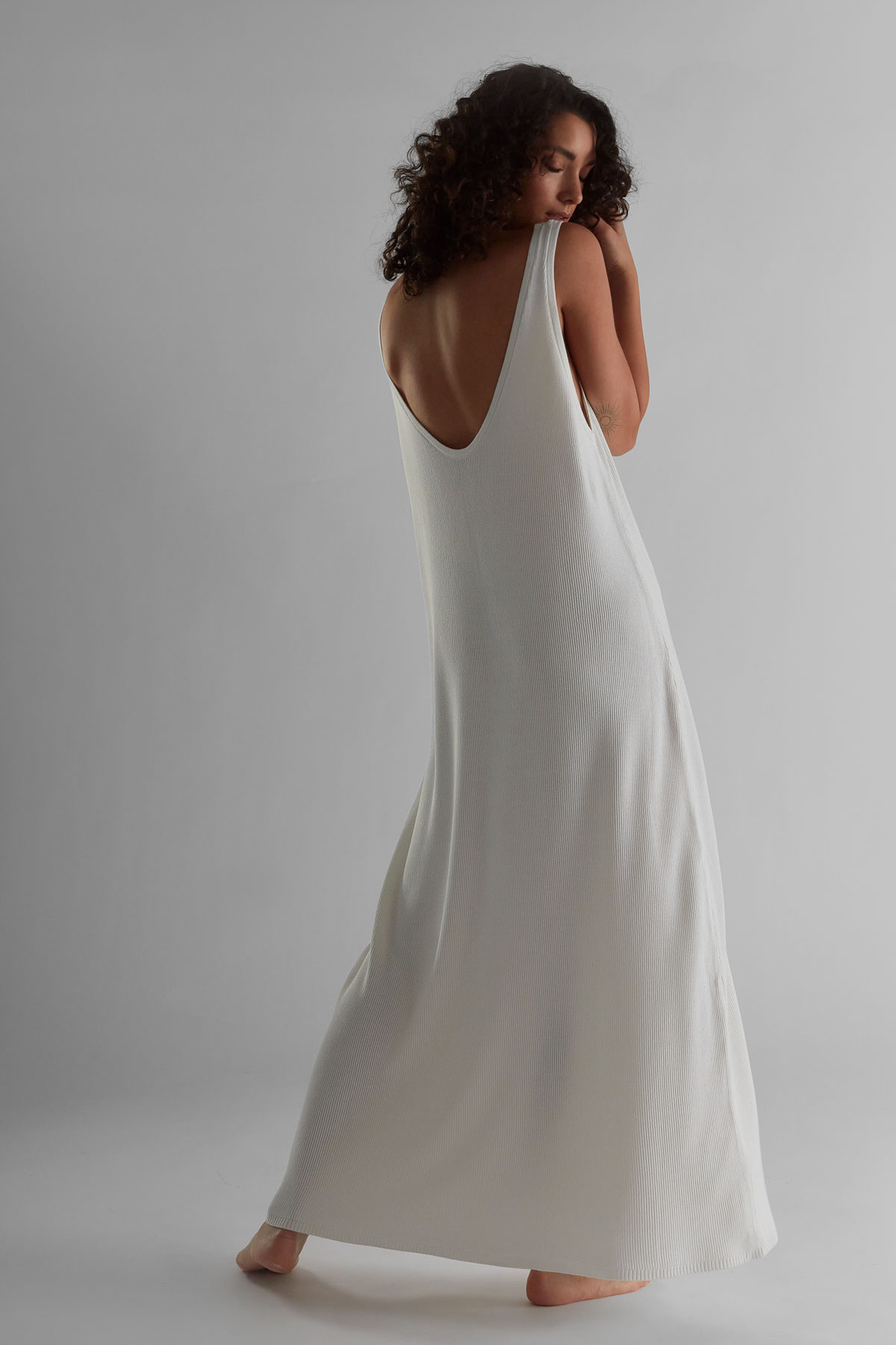 DELFINA Dress Off White