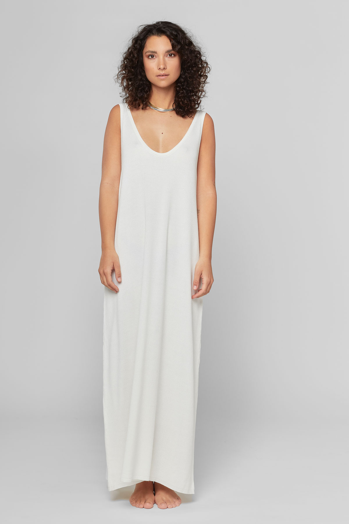 DELFINA Dress Off White