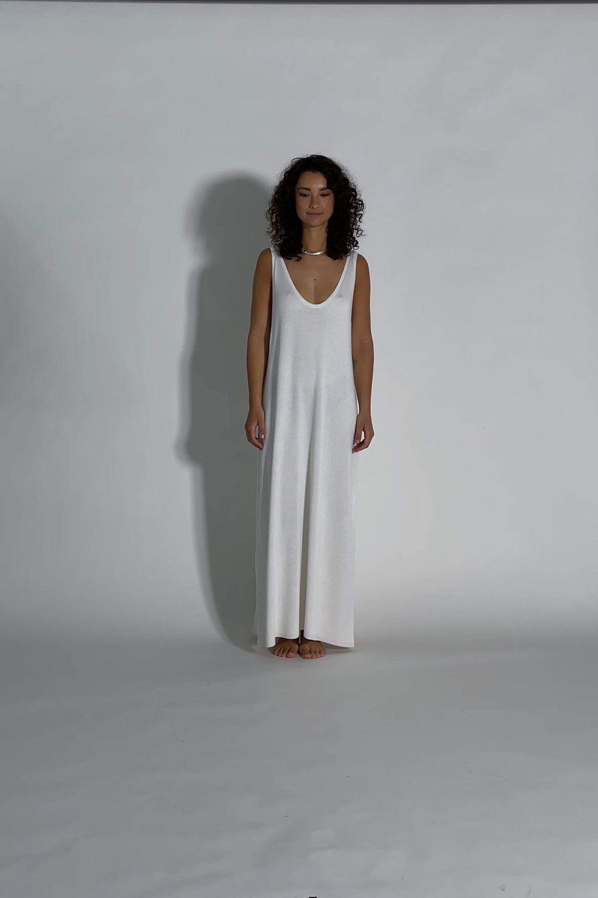 DELFINA Dress Off White