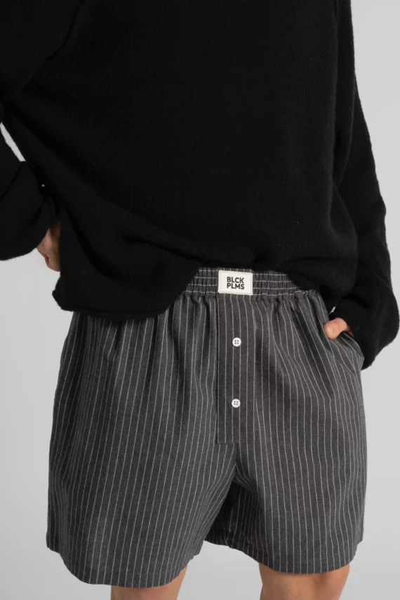 BRINO Shorts Anthracite Striped