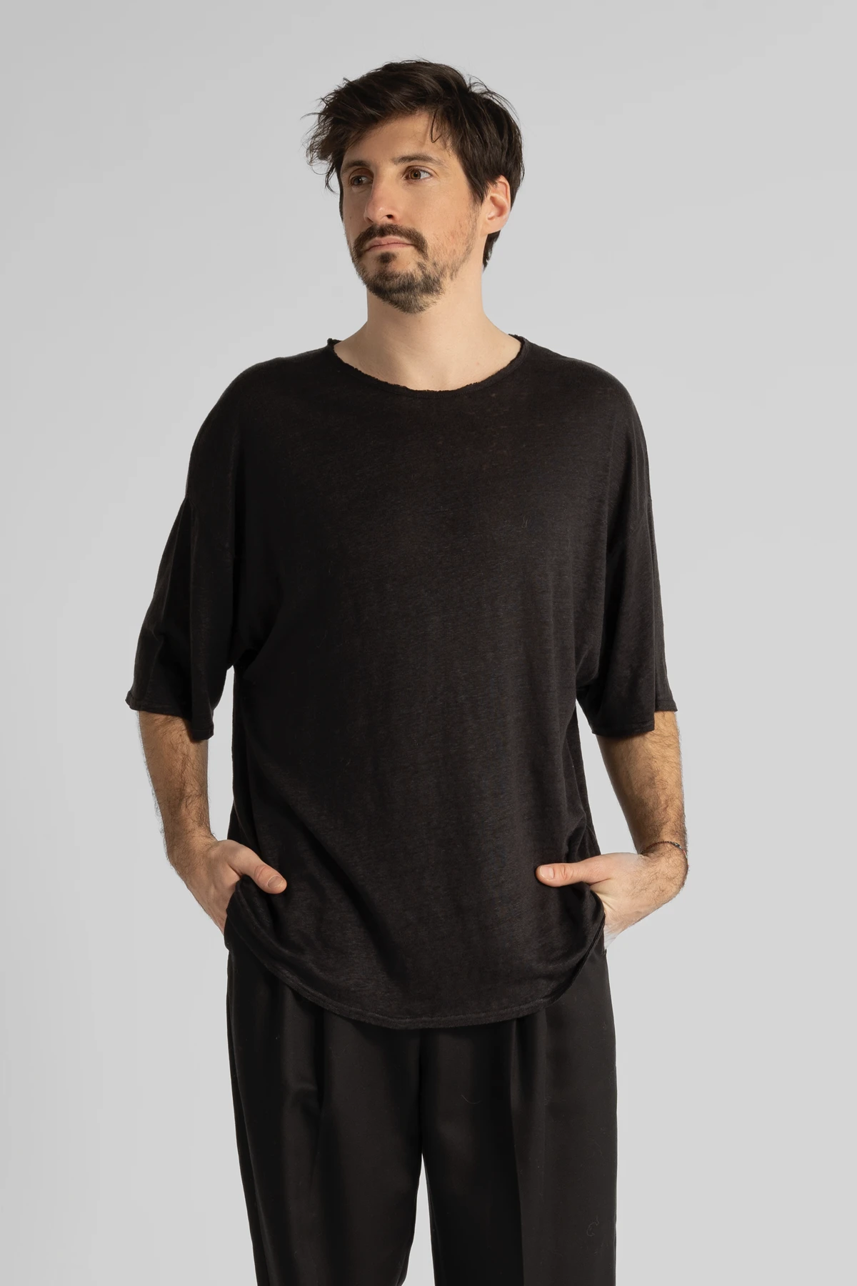 SS24_LANNY_Tee_Black_Men_1