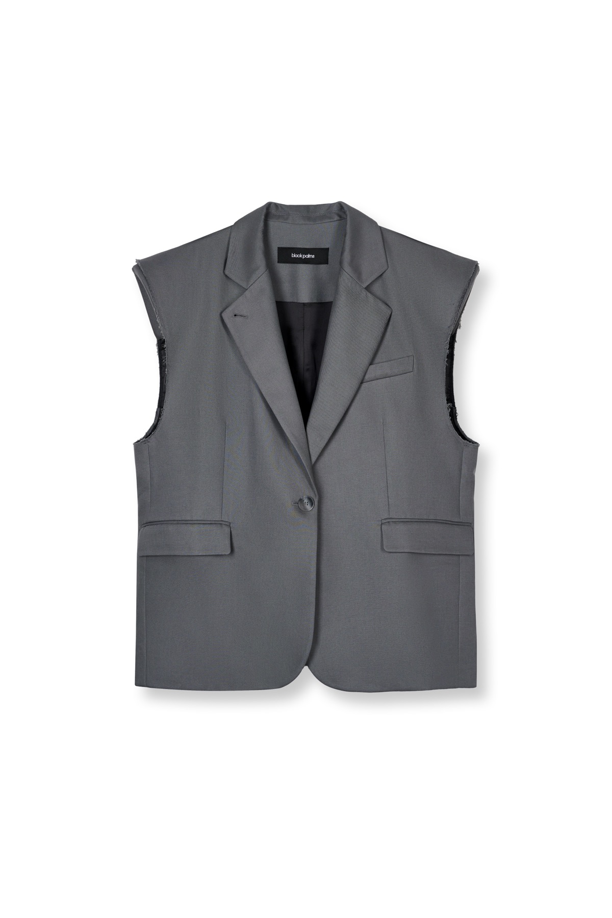SS25_BOBBY Blazer Vest Dark Grey
